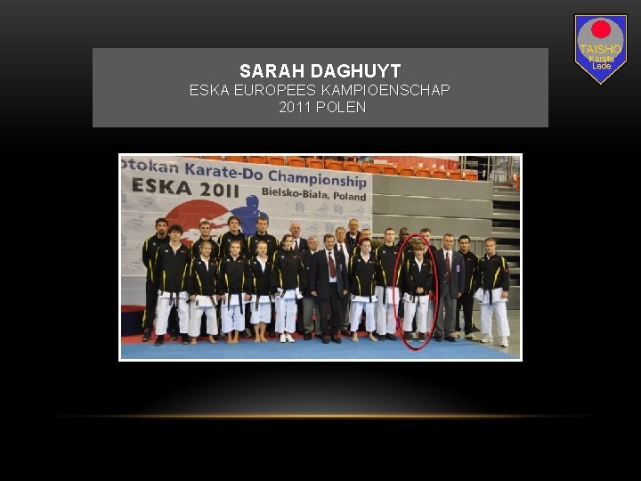 SARAH DAGHUYT ESKA EUROPEES KAMPIOENSCHAP 2011 POLEN 