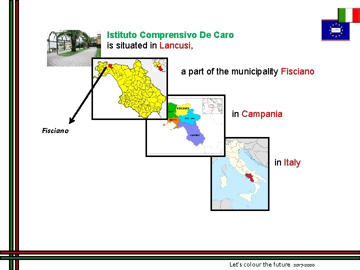 Istituto Comprensivo De Caro is situated in Lancusi, a part of the municipality Fisciano