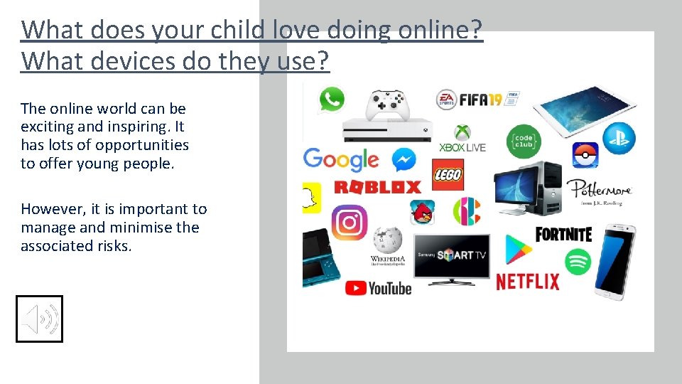 What does your child love doing online? What devices do they use? The online