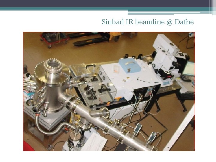 Sinbad IR beamline @ Dafne 