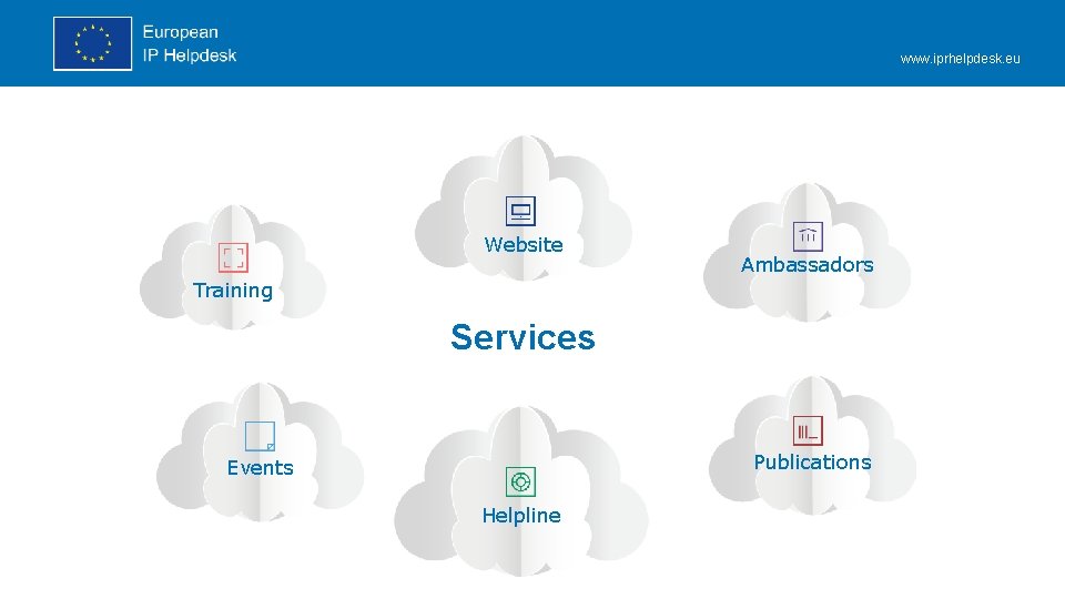 www. iprhelpdesk. eu Website Ambassadors Training Services Publications Events Helpline www. iprhelpdesk. eu Website Ambassadors Training Services Publications Events Helpline