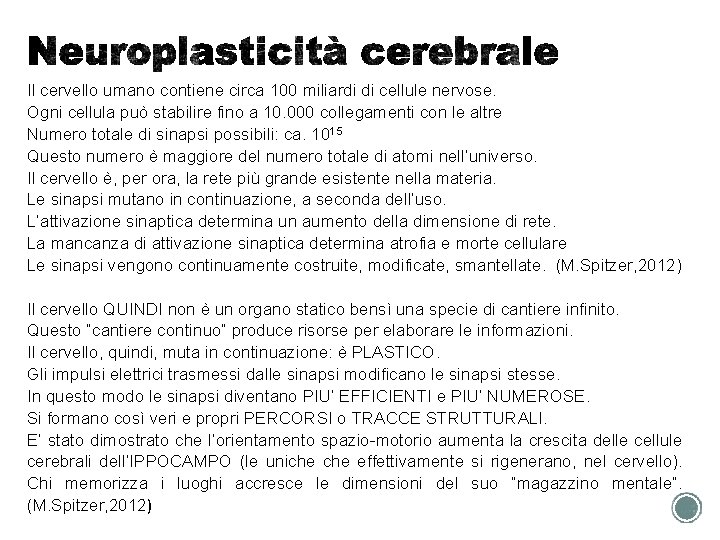 Il cervello umano contiene circa 100 miliardi di cellule nervose. Ogni cellula può stabilire