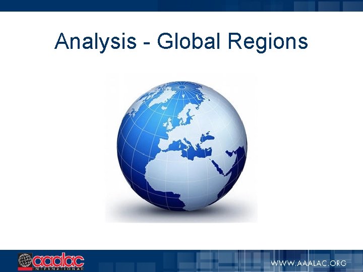 Analysis - Global Regions 