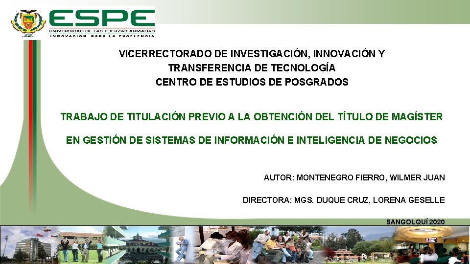 VICERRECTORADO DE INVESTIGACIÓN, INNOVACIÓN Y TRANSFERENCIA DE TECNOLOGÍA CENTRO DE ESTUDIOS DE POSGRADOS TRABAJO