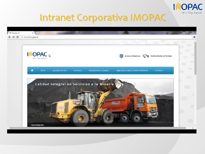 Intranet Corporativa IMOPAC 
