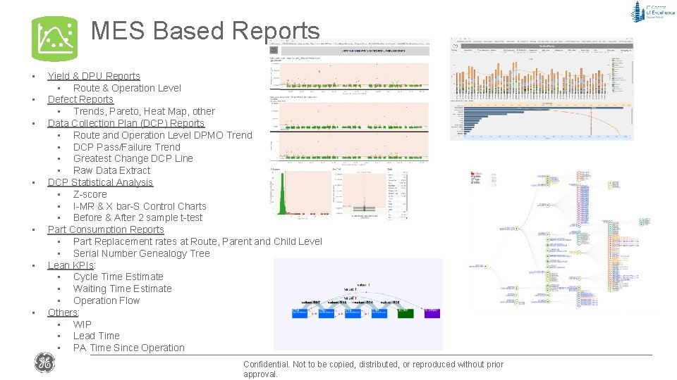 MES Based Reports • • Yield & DPU Reports • Route & Operation Level