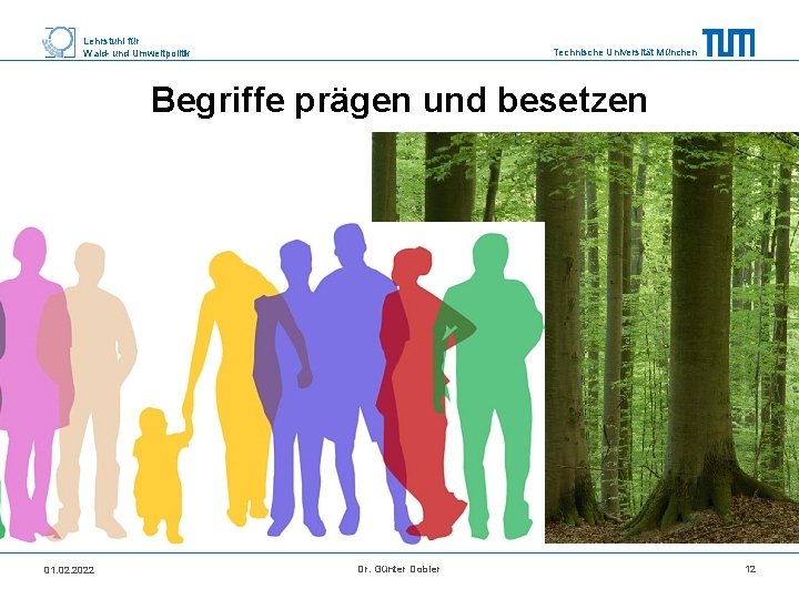 Lehrstuhl für Wald- und Umweltpolitik Technische Universität München Begriffe prägen und besetzen 01. 02.