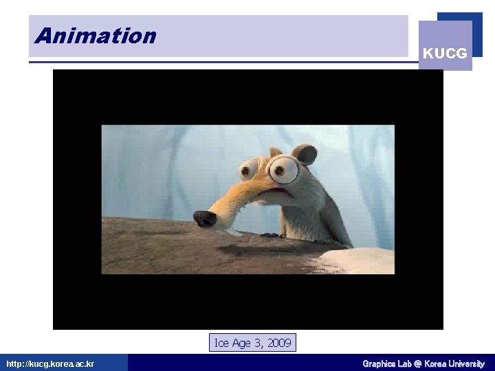 Animation KUCG "Geri's Game. " Pixar 1997 Ice Age (c) 3, 2009 http: //kucg.