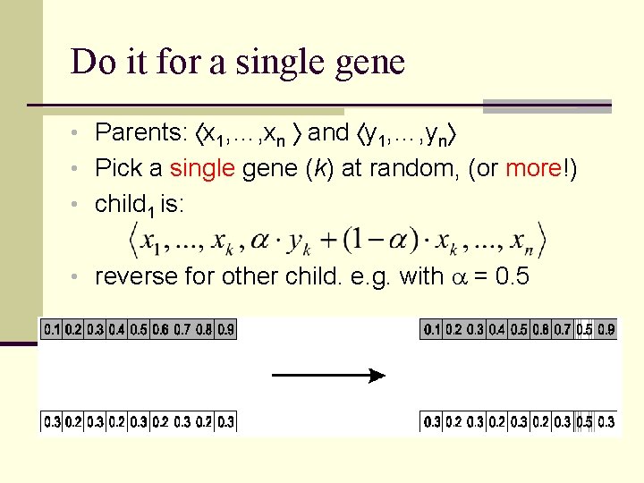 Do it for a single gene • Parents: x 1, …, xn and y
