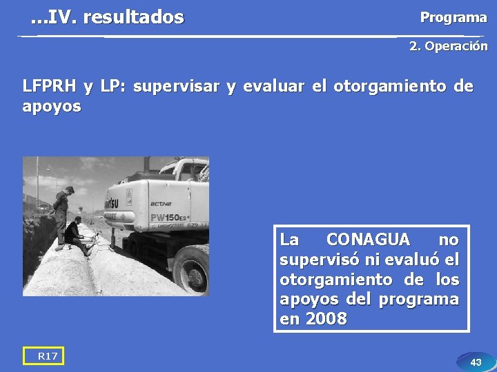 . . . IV. resultados Programa 2. Operación LFPRH y LP: supervisar y evaluar