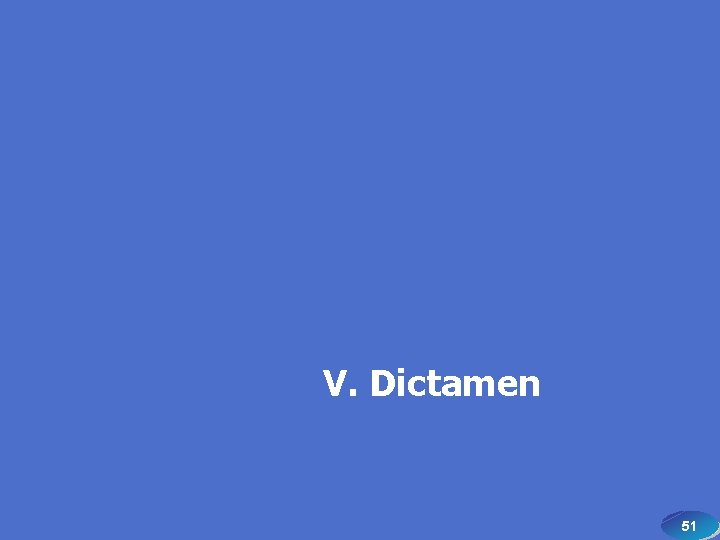 V. Dictamen 51 51 