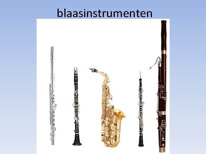 blaasinstrumenten 