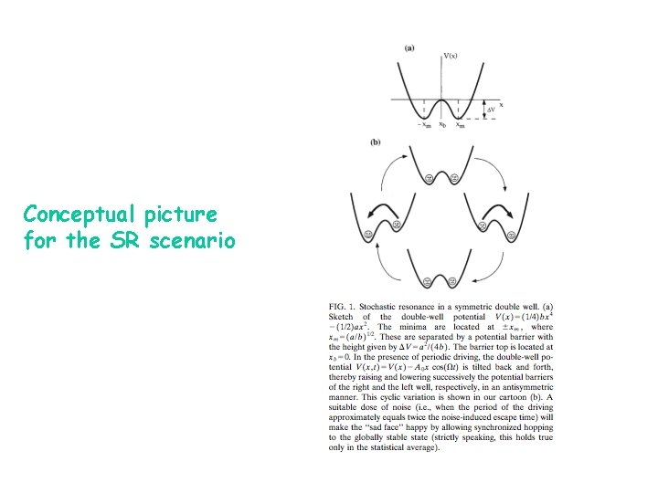 Conceptual picture for the SR scenario 