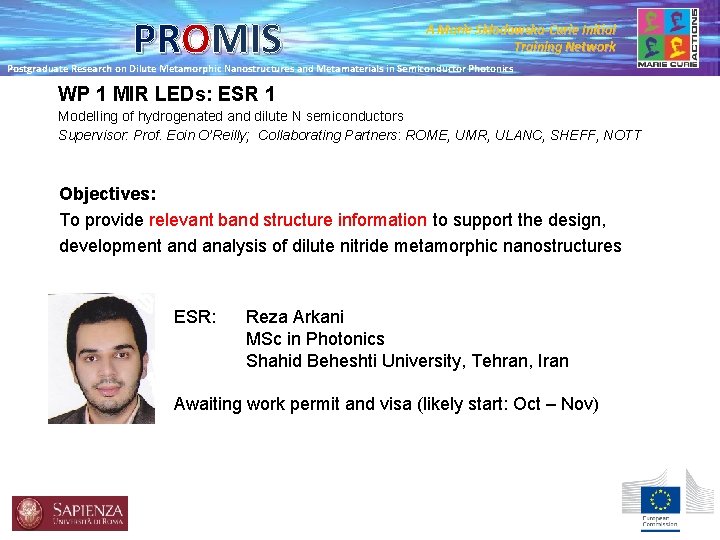 PROMIS A Marie Skłodowska-Curie Initial Training Network Postgraduate Research on Dilute Metamorphic Nanostructures and