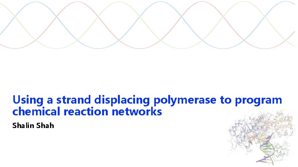 Using a strand displacing polymerase to program chemical reaction networks Shalin Shah Using a strand displacing polymerase to program chemical reaction networks Shalin Shah