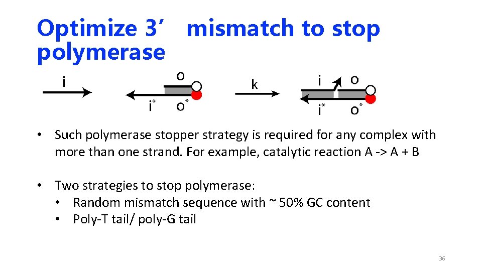 Optimize 3’ mismatch to stop polymerase • Such polymerase stopper strategy is required for Optimize 3’ mismatch to stop polymerase • Such polymerase stopper strategy is required for