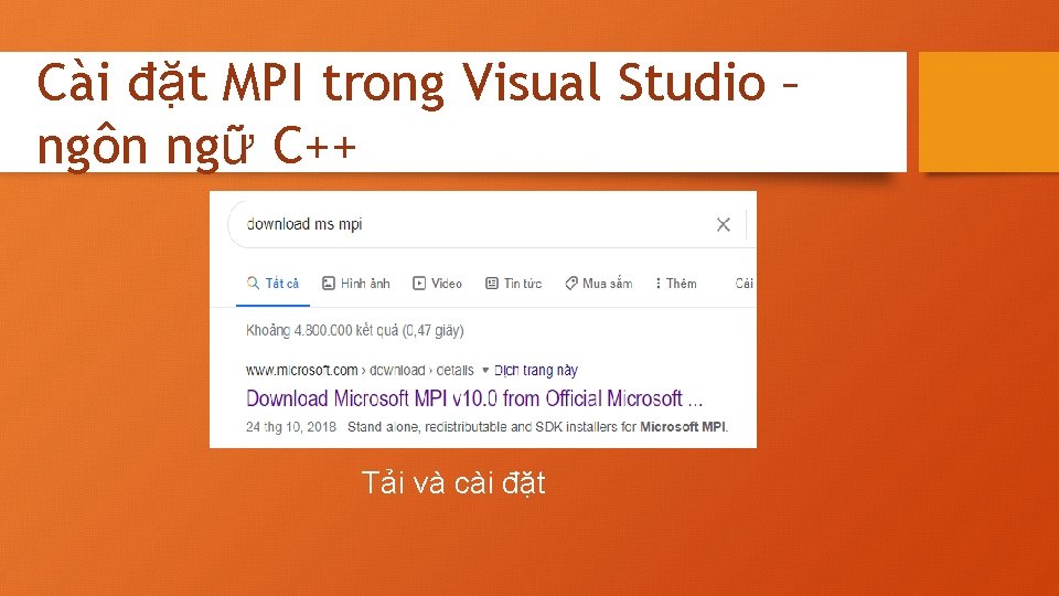 Cài đặt MPI trong Visual Studio – ngôn ngữ C++ Tải và cài đặt