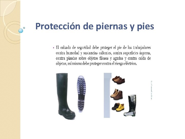 Protección de piernas y pies 