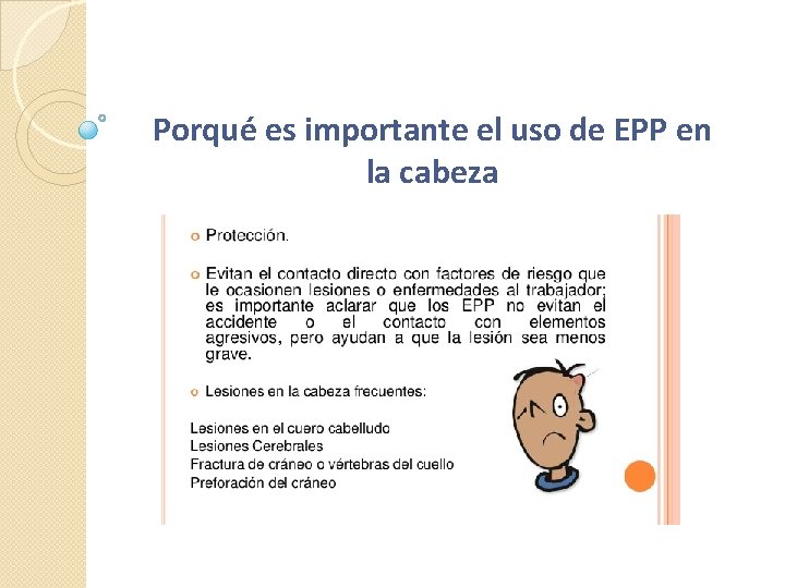 Porqué es importante el uso de EPP en la cabeza 