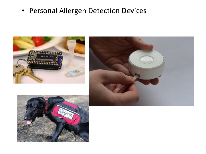  • Personal Allergen Detection Devices 