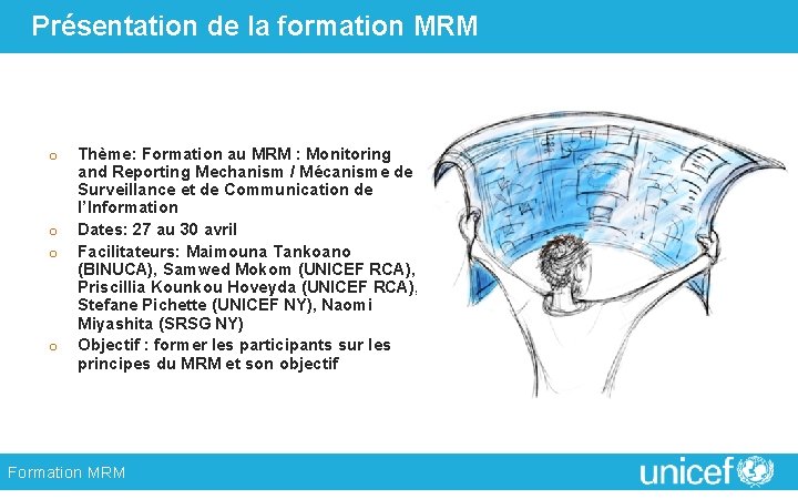 Présentation de la formation MRM o o Thème: Formation au MRM : Monitoring and