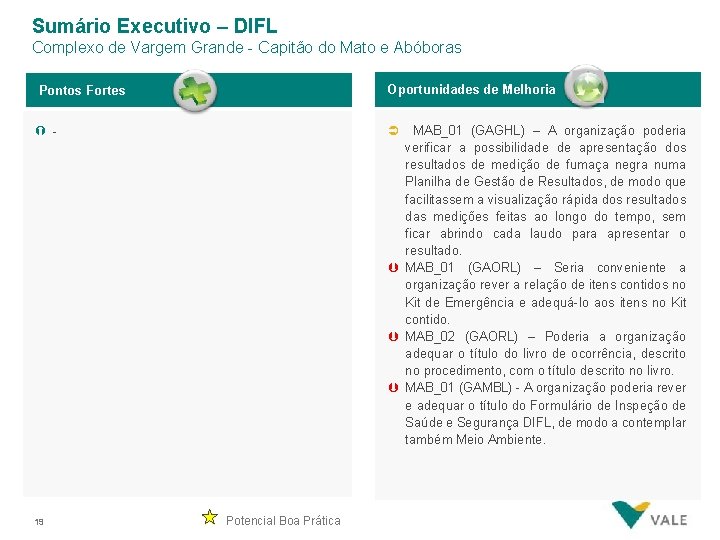 Sumário Executivo – DIFL Complexo de Vargem Grande - Capitão do Mato e Abóboras