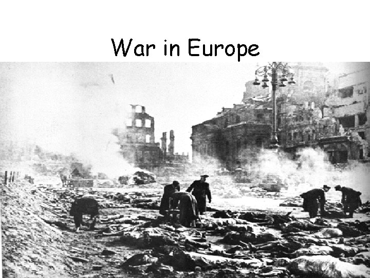 War in Europe 