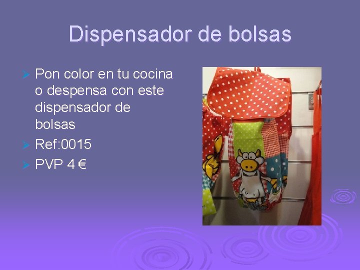 Dispensador de bolsas Pon color en tu cocina o despensa con este dispensador de