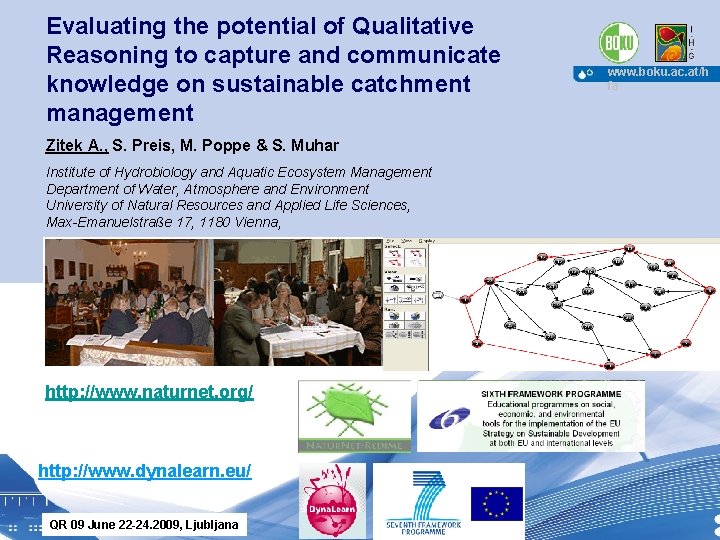 Evaluating the potential of Qualitative Reasoning to capture and communicate knowledge on sustainable catchment