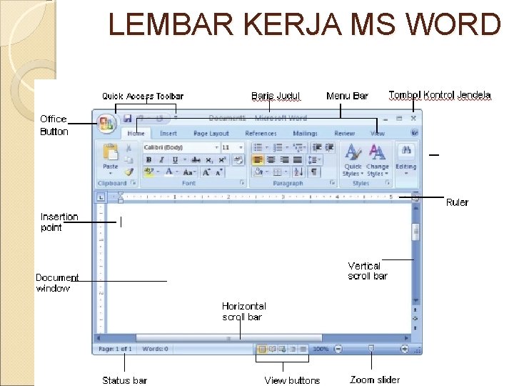 LEMBAR KERJA MS WORD 