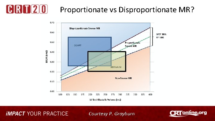 Proportionate vs Disproportionate MR? Courtesy P. Grayburn 