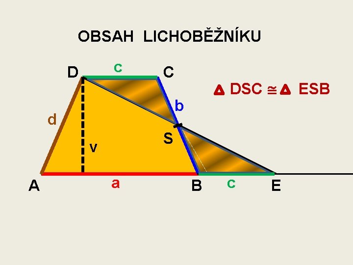 OBSAH LICHOBĚŽNÍKU c D C b d S v A DSC ≅ a B