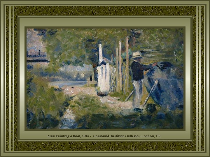 Man Painting a Boat, 1883 - Courtauld Institute Galleries, London, UK 
