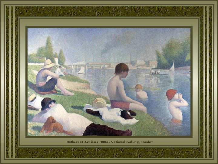 Bathers at Asnières, 1884 - National Gallery, London 
