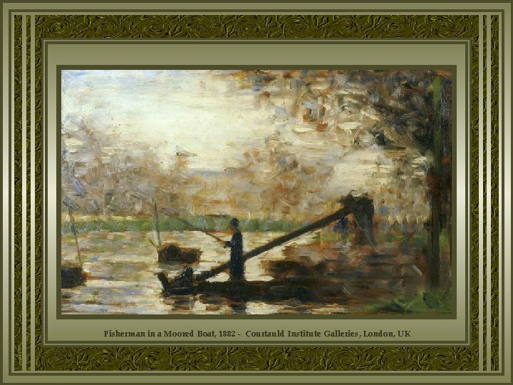 Fisherman in a Moored Boat, 1882 - Courtauld Institute Galleries, London, UK 