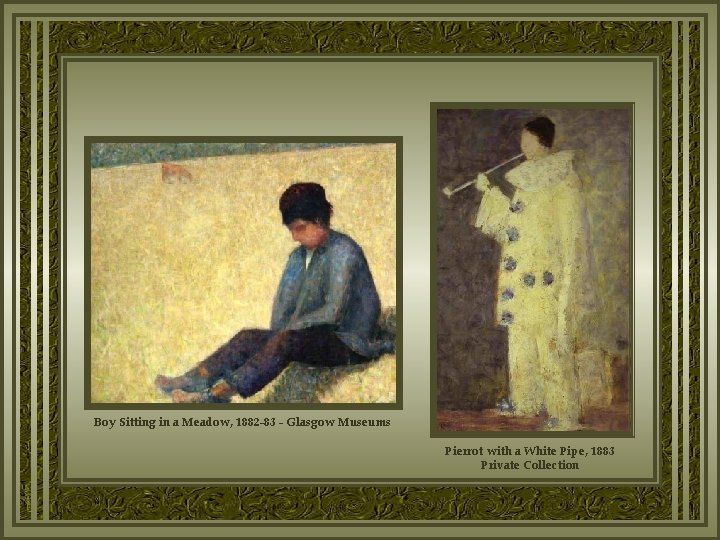 Boy Sitting in a Meadow, 1882 -83 - Glasgow Museums Pierrot with a White