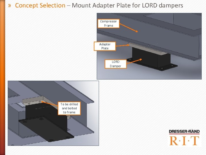 » Concept Selection – Mount Adapter Plate for LORD dampers Compressor Frame Adapter Plate » Concept Selection – Mount Adapter Plate for LORD dampers Compressor Frame Adapter Plate