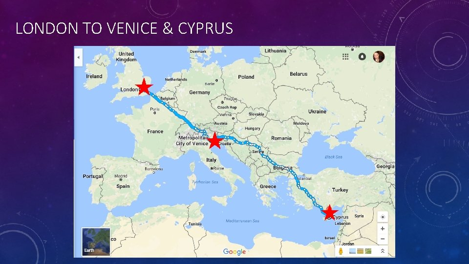 LONDON TO VENICE & CYPRUS ★ ★ ★ 