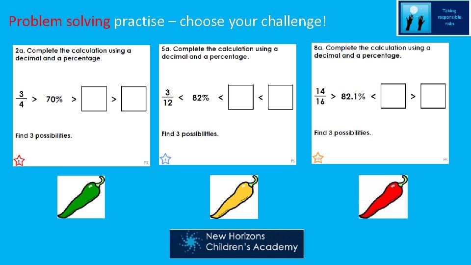 Problem solving practise – choose your challenge! 
