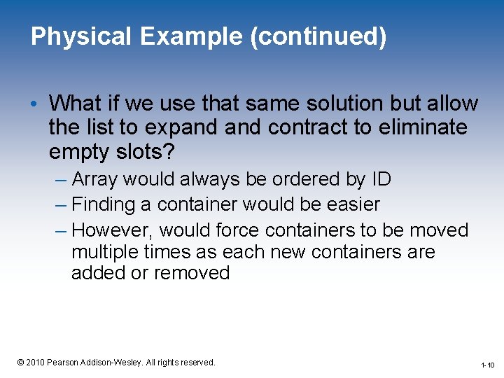Physical Example (continued) • What if we use that same solution but allow the