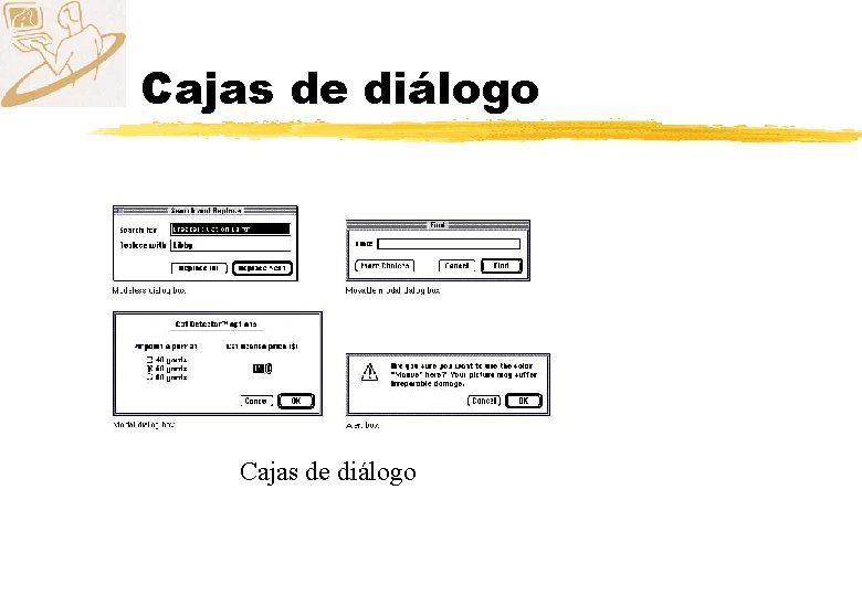 Cajas de diálogo 