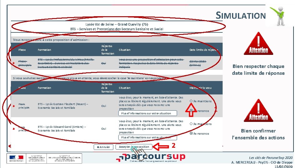SIMULATION Lycée Val de Seine – Grand Quevilly (76) BTS – Services et Prestations SIMULATION Lycée Val de Seine – Grand Quevilly (76) BTS – Services et Prestations