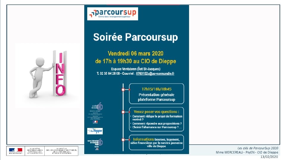 Les clés de Parcour. Sup 2020 Mme MERCEREAU - Psy. EN - CIO de