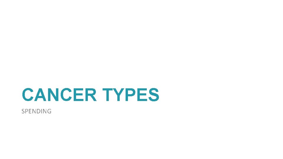 CANCER TYPES SPENDING 