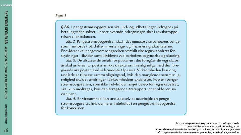 © Eksternt regnskab – årsregnskabsloven i praktisk perspektiv. Lars Wøldike Petersen. Hans Reitzels Forlag,