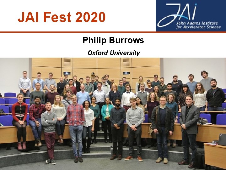 JAI Fest 2020 Philip Burrows Oxford University 1 