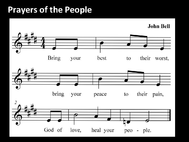 Prayers of the People 