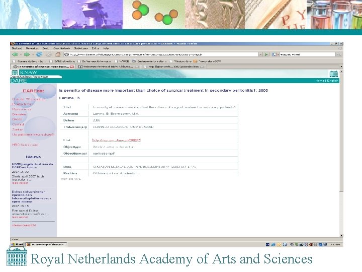 Royal Netherlands Academy of Arts and Sciences 