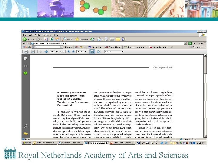 Royal Netherlands Academy of Arts and Sciences 
