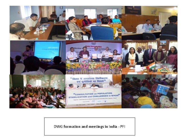 DWG formation and meetings in India - PFI 